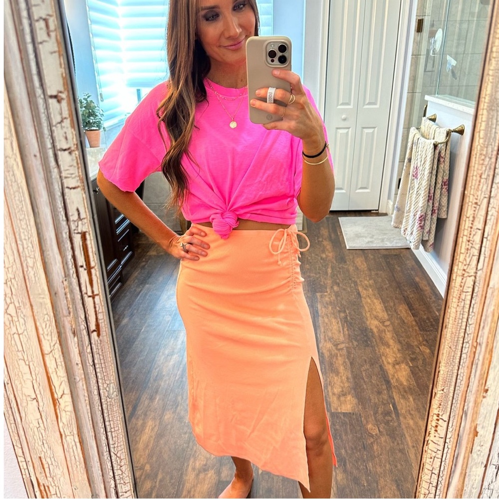Aerie neon orange skirt XS